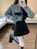 Plus Size High Waist Woolen A-Line Shorts for Women - Slimming Wide Leg & Bootcut Style for Autumn/Winter