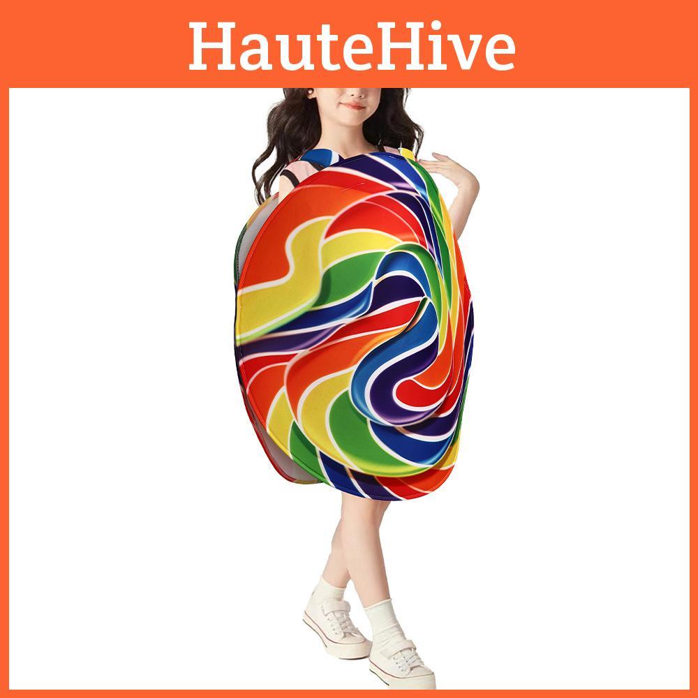 Kid Lollipop Halloween Polyester Costume Family Matching Set Group Party Cosplay