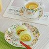 Creative Irregular Ceramic Plates Exquisite Flowers Cake Dessert Plate Household Delicacies Ramen Bowl Leisure Office Coffee Cup