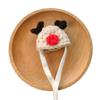 Christmas Goose Figurine Set with Hand-Crocheted Mini Pet Hats