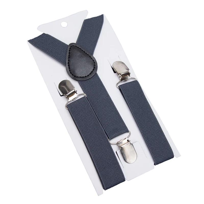 Elastic Kids Suspenders Black Fashion Children Boys Braces Girls Adjustable Suspenders Baby Wedding Ties Accessories