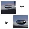 Door Handle Shell Decor Trim Cover Bezel Decal Black For Dodge Challenger 2012+