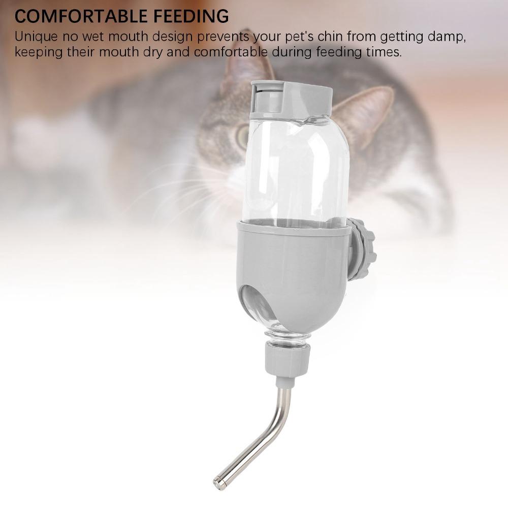 Suction Cup Attached Pet Water Feeder Anti-drip Cat Dog Drinking Fountain  Indoor Pet Raising