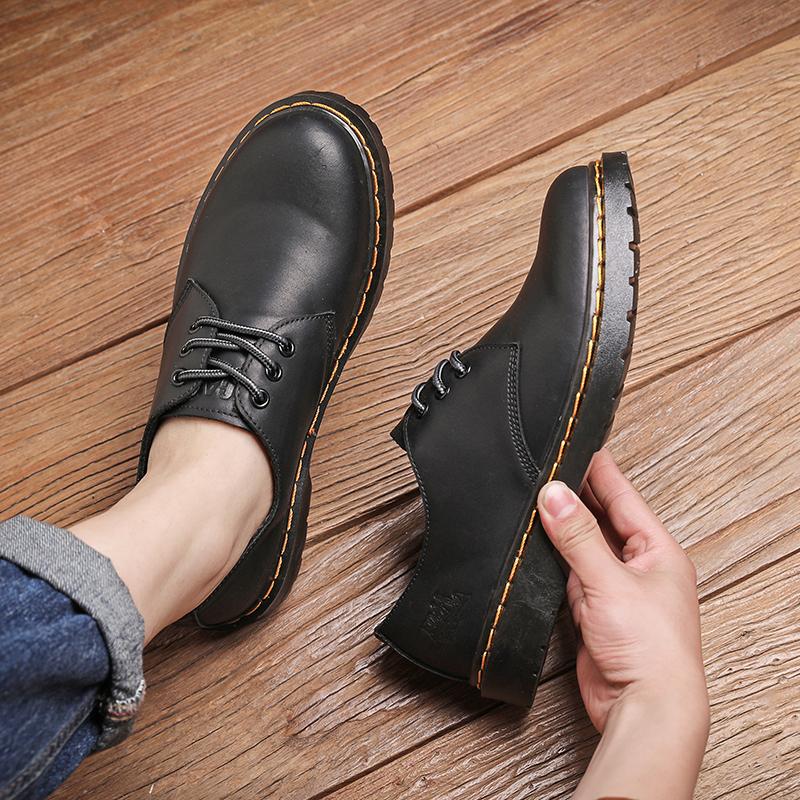 Leisure lace up genuine leather top quality outdoor shoes, fashionable, elegant, luxurious, classic natural leather men's shoes