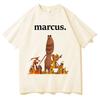 Aesthetic Oversized Short Sleeve Tees Cotton Tshirts Clothing Unisex Women Print Funny Robert Help Marcus The Worm Summer T Shirt