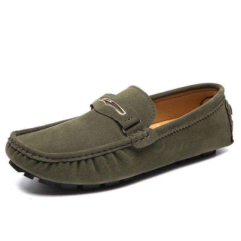 2024 Men's Small Size Doudou Shoes Couple Lefu One-Pedal Sleeve Lazy Shoes Large Size Live Casual Driving Shoes