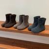 Women's Fashion Lightweight Height-enhancing Soft Sole Winter Warm Fur One Snow Boots Velvet Lined Non-slip Casual Sports Cotton Boots