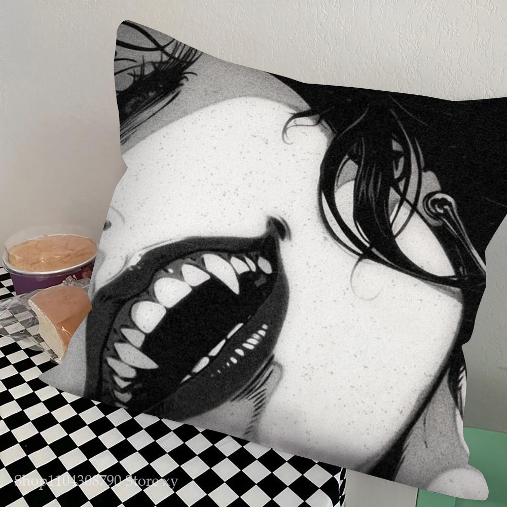 1 szt. Vintage Horror Wampir Poszewka na Poduszkę Kwadratowa Sypialnia Sofa Wypoczynek Komfortowa Poduszka Samochód Salon Dekoracja Domu