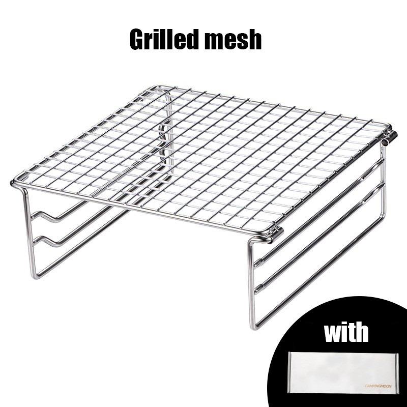 MINI siatka do grillowania ze stali nierdzewnej na zewnątrz stojak z siatki do grillowania