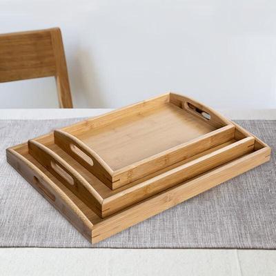 ZISIZ Bamboo Serving and Tea Tray