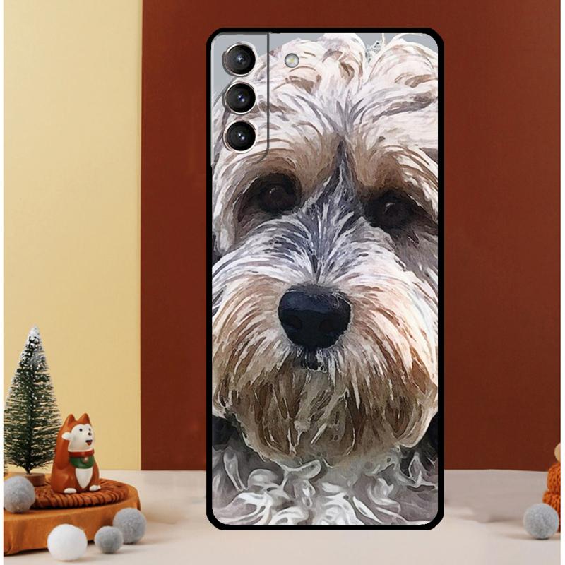Brown Cockapoo Case For Samsung Galaxy S24 S26 Ultra S22 S23 S25 Ultra S20 S21 Plus S10 S25 FE Cover Funda