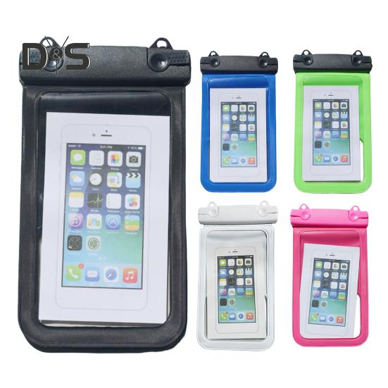 Waterproof Cell Phone Pouch Clear Underwater Phone Holder Protector Universal Mobile Phone Dry Bag with Neck Lanyard for Beach Swimming Pool