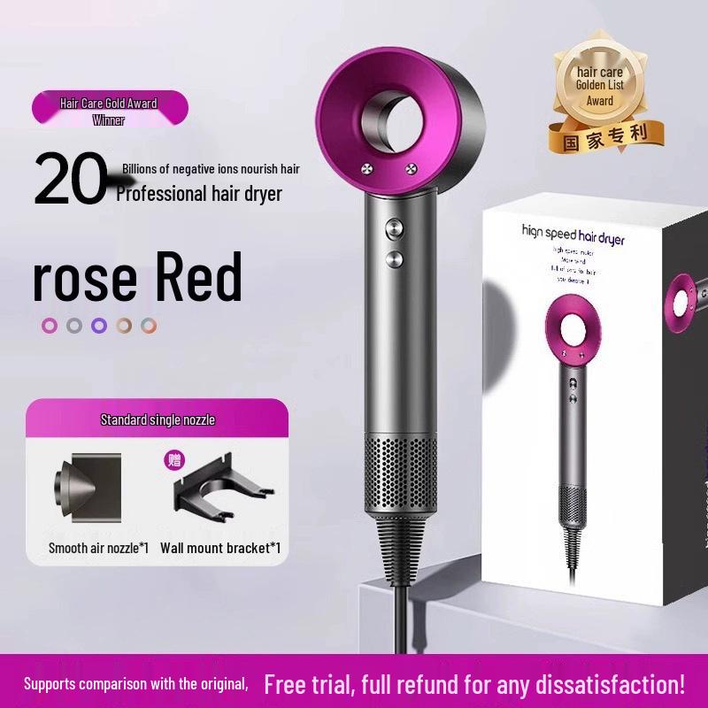 

Портативний високошвидкісний фен Huaqiangbei з негативними іонами - Потужний, сильний потік повітря для швидкого сушіння 1.8m Cable, National Standard