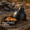 Cast Iron Garlic Roaster Heavy-Duty Versatile for Home Chefs