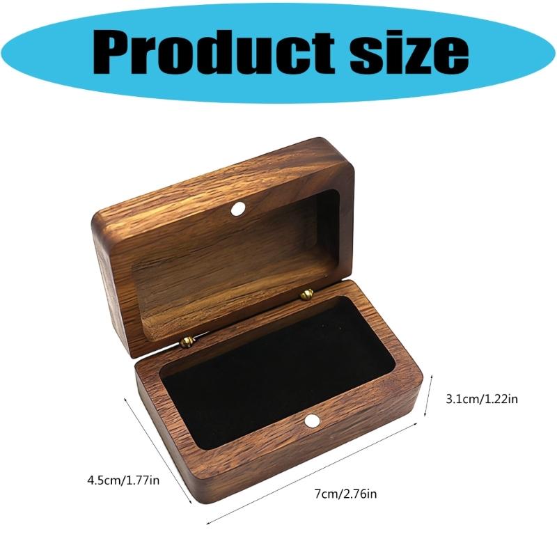 Wood Magnetic Jewelry Gift Box Designs For Travel And Home Use Featuring Secure Closure And Natural Finish