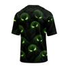 Men’s Casual Printed Crew Neck Lightweight Breathable Short Sleeve Shirt Halloween Themed Graphic Top Comfortable Fit