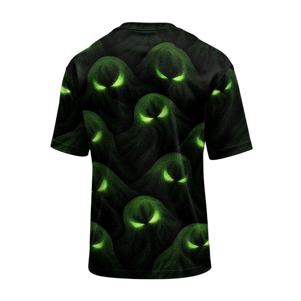 Men’s Casual Printed Crew Neck Lightweight Breathable Short Sleeve Shirt Halloween Themed Graphic Top Comfortable Fit