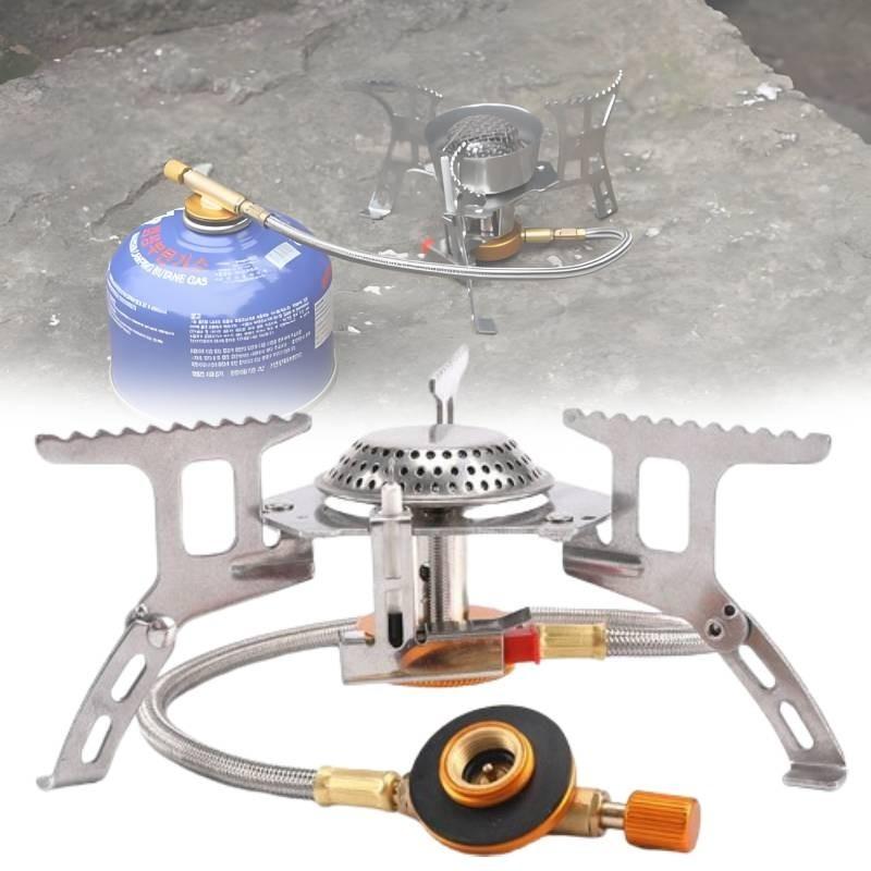 Outdoor Stove Portable Compact Camping Fishing Gas Heater Cooker Supplies Tools