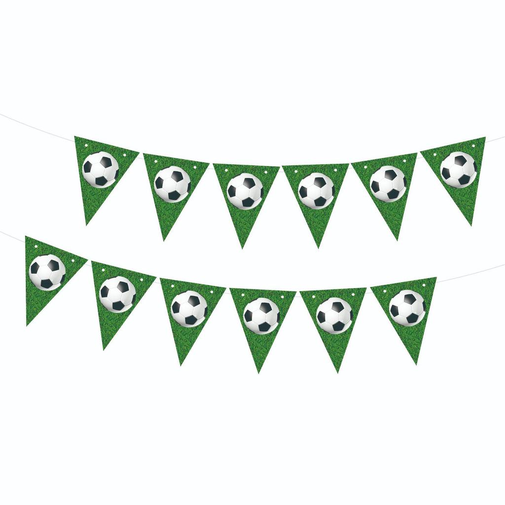 World Cup Kids' Party Supplies Set: Pull Flags, Paper Cups, Plates