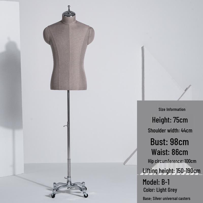 Luxury Men's Suit Mannequin Display Rack for Formal Wear Stores