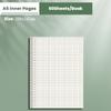 60Sheets Paper Notebook Horizontal Line/Grid Binder Inner Page Notebook Refill Paper  Students