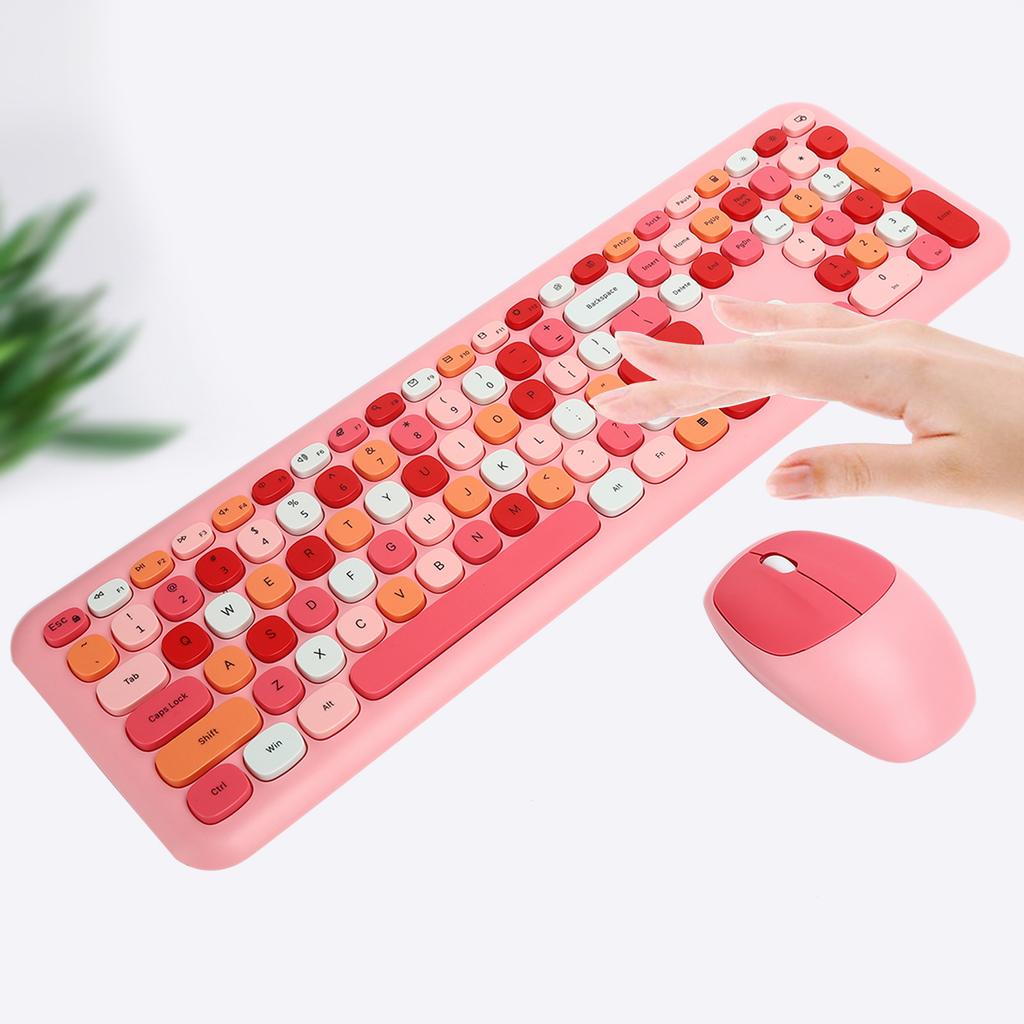 Wireless Keyboard Mouse Set 2.4G Wireless 110 Keys Keyboard Mouse Computer Accessory