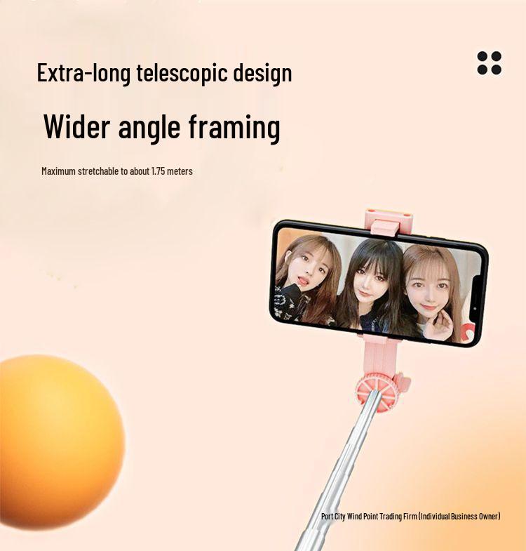 1,75 m Wiederaufladbarer Bluetooth-Selfie-Stick & Stativ für TikTok & Live-Streaming