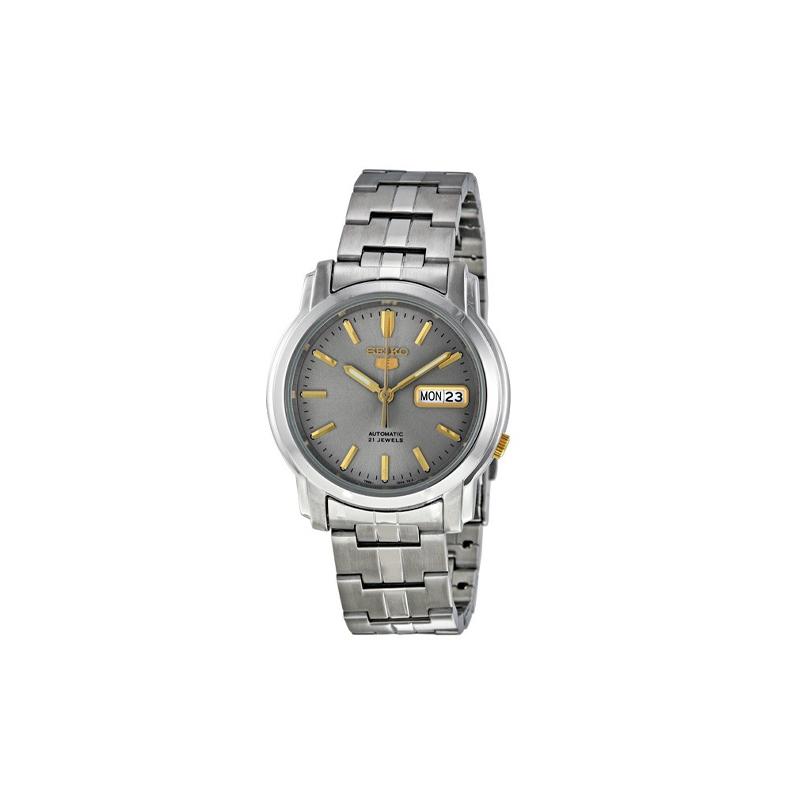SEIKO seiko5 30 meters waterproof Automatic Steel Strap men s watch silver dial snkk67k1 серебряный