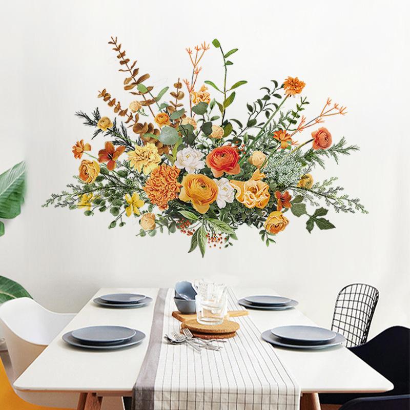 36x52cm Blomsterklaser Veggklistremerker Soverom Stue Bakgrunnsdekorasjon Veggmaleri Hjemmeinnredning