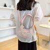 Fashion French Women'S Bag Handbag Tote Girls Hundred Underarm Bag Large Capacity Ladies Dumpling Bag Printed Ornament Canvas