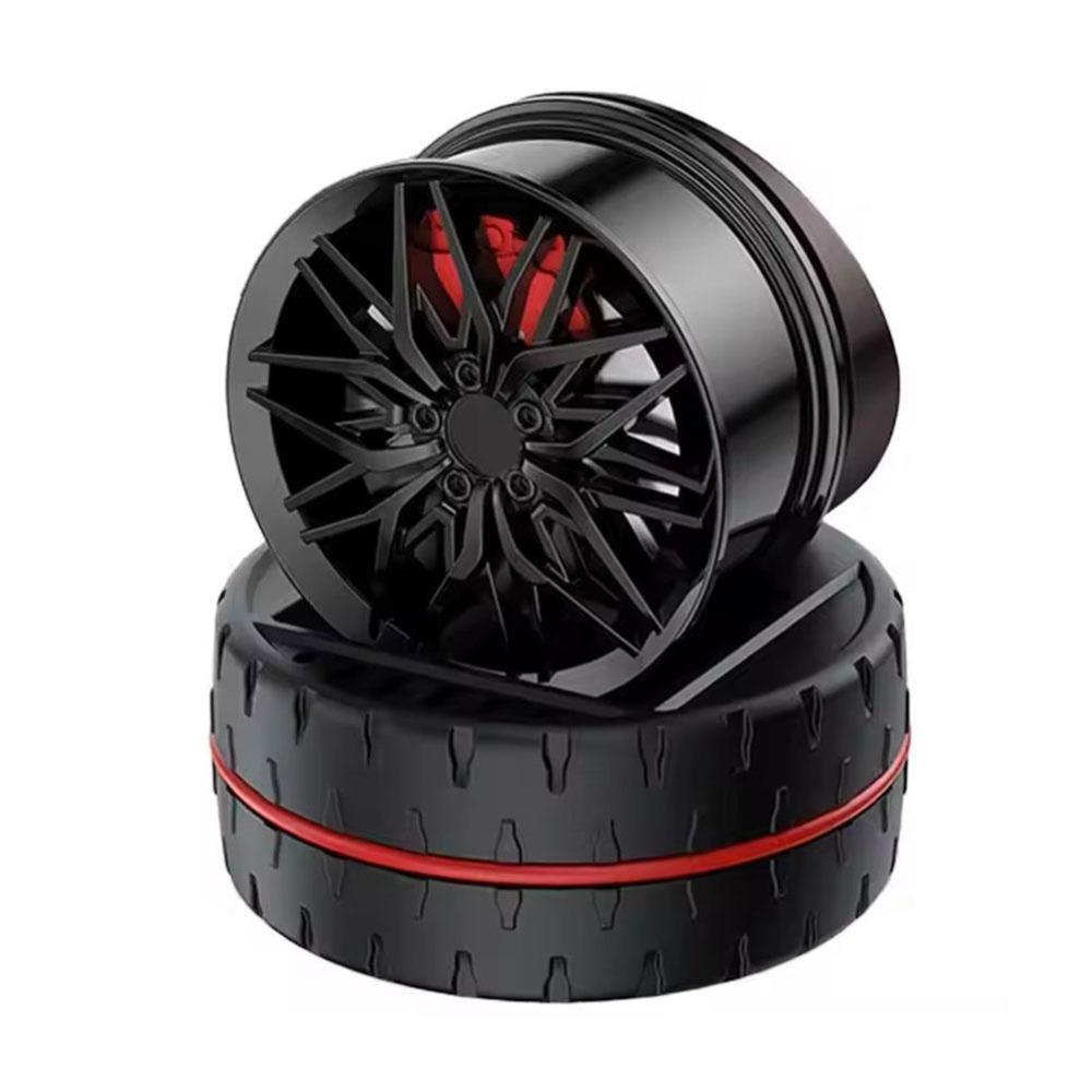 Simulated Wheels Shape Solar Car Air Freshener Wheel Shape Solar Powered Air Freshener Car чёрный