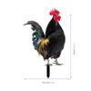 YKLU069-256 3D Rooster, Hen, Duck & Pig Outdoor Garden Decoration Plug