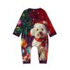 Family Casual Comfortable Long Sleeved Long Pants Christmas Printed Parent-child Set