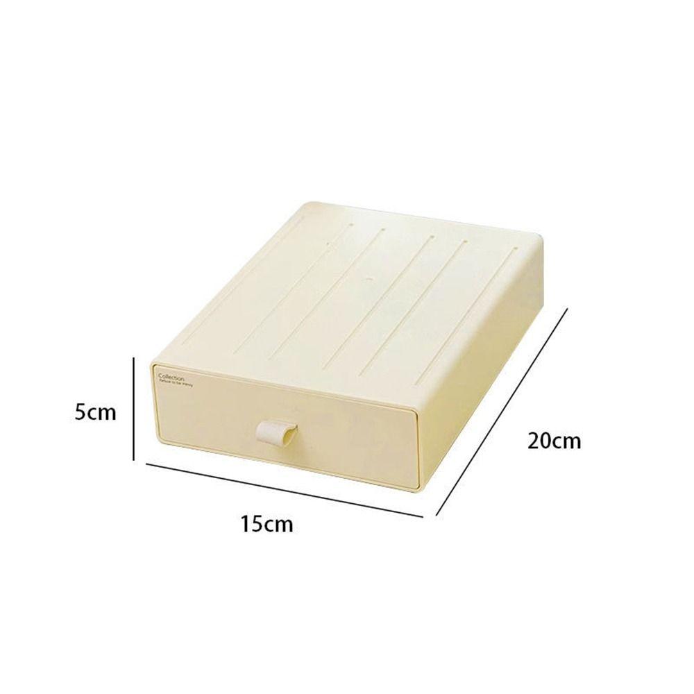 Stackable Cosmetic Storage Box Plastic Makeup Storage Container Stationery Storage Box  Office