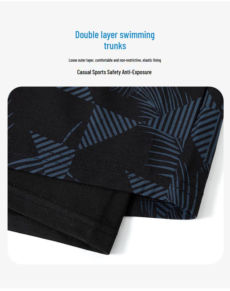 2024 Boys' Plus-size Kids' Swimsuit Set: Split Hot Spring Trunks for Teens