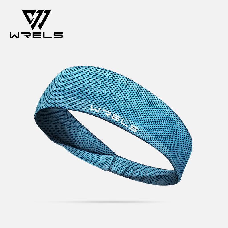 

Summer Sport Headband Breathable Non Slip Sweatband Fitness Running Tennis Headband Lightweight Sweat Wicking Hairband синий
