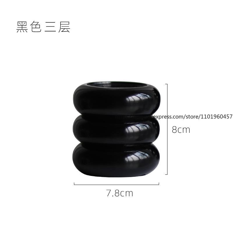 Nordic Ins-Style Melamine Round Desktop Storage Box Desktop Pen Holder Thickened Office Stationery Pen Holder