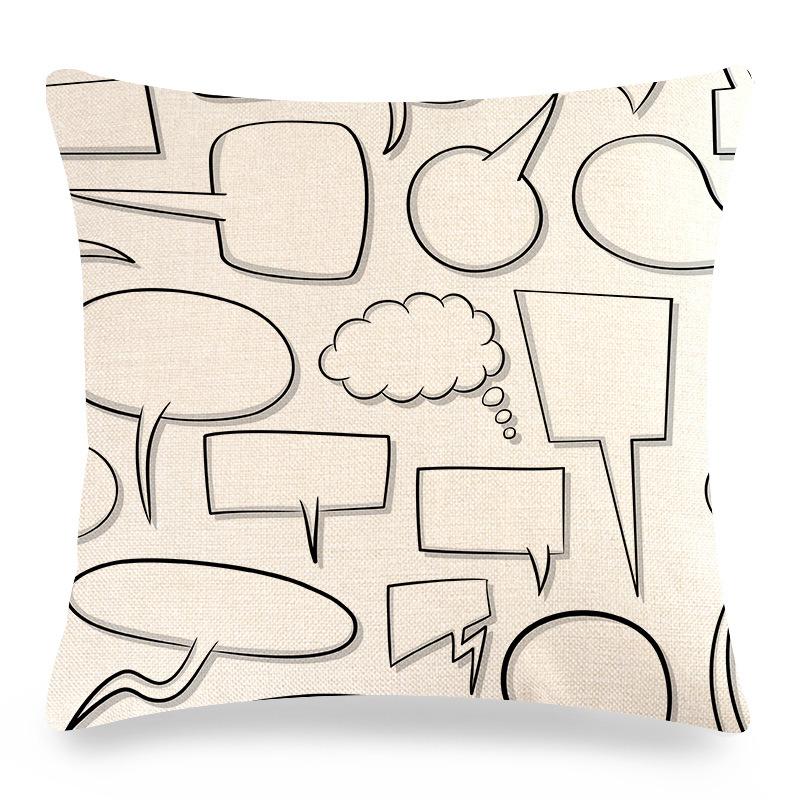 Home Decor Colorful Patterns Decorative Digital Print Pattern Cushion Cover Suitable for Sofa Bedroom Car Pillow Cover