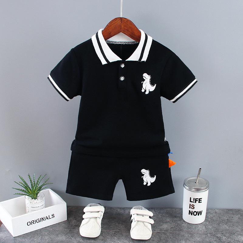 Toddler Boys' Summer Polo Shirt & Shorts Set: Infant Children's Outfit