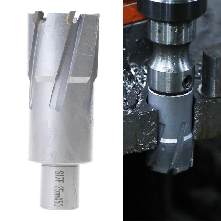 50mmx35mm Annular Cutter Metal Drilling Hollow Core Steel Drill Bit Core Drill Iron Punch 19mm Weldon Shank For Metal