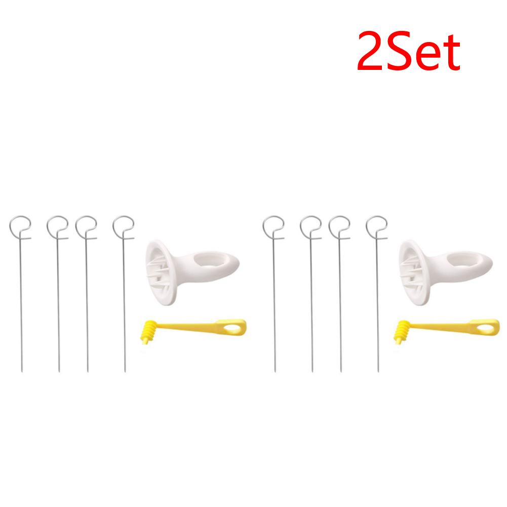 Spiral Potato Cutter with 4 Stainless Steel Sticks Tornado Potato Slicer Spiralizer Chips Maker Kitchen Gadgets