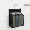 Mesh Shower Caddy Hanging, PVC Bathroom Storage Bag for College Dorm, Gym, Swimming, RV And Travel, Black