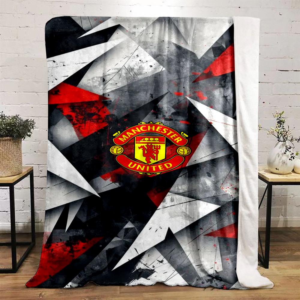 Manchester United Designed Flannel blanket for bedroom, living room, sofa, and nap