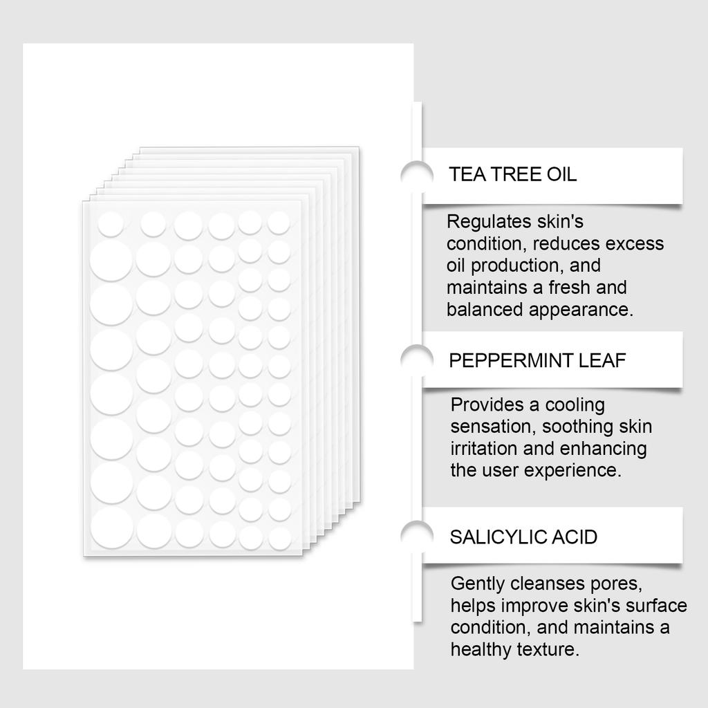 The Acne Patch Is A Transparent Round Hydrocolloid Hypoallergenic Acne Patch That Can Absorb Pus, Prevent Acne And Cover Up Acne.