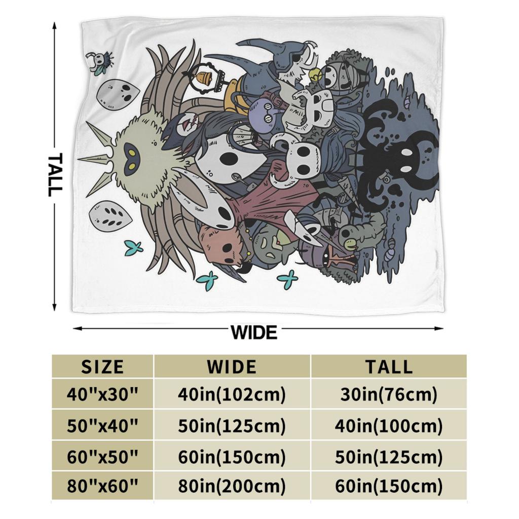 Hollow Knight Silksong Hornet Blanket Fleece Printed   Multifunction Super Soft Throw Blanket for Bed Car Bedspread
