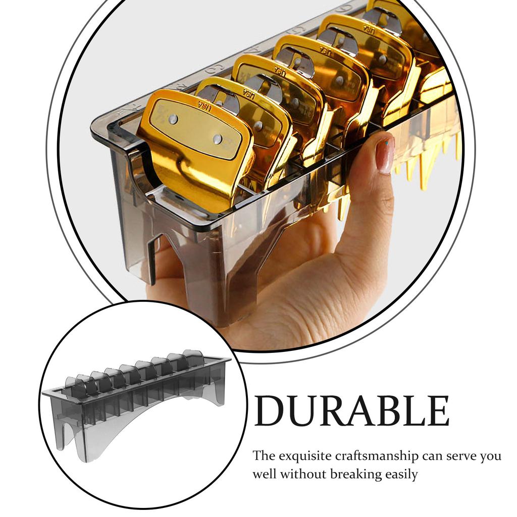 Barber Comb Holder Plastic Guide Comb Storage Box Easy Carry Compartment Design Clean Hair Tools Organizer Case for Barbershop