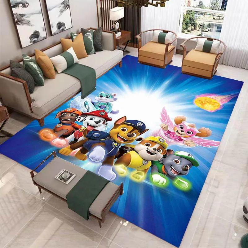 3D Cartoon PAW P-Patrol Printed Carpet Living Room Bedroom Carpet Non-slip Carpet Home Bedroom Decor Area Rug Birthday Gift