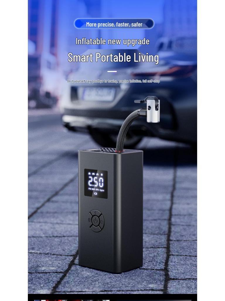 Wireless Electric Car Inflator & Balloon Pump with Ultra-Fast Inflation and Lighting Feature