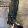 Fashion 2025 Women Autumn Winter Slip-On High Boots for Woman's Luxury Design Brand Round Toe Riding Boots Ladies Motorcycle Botas