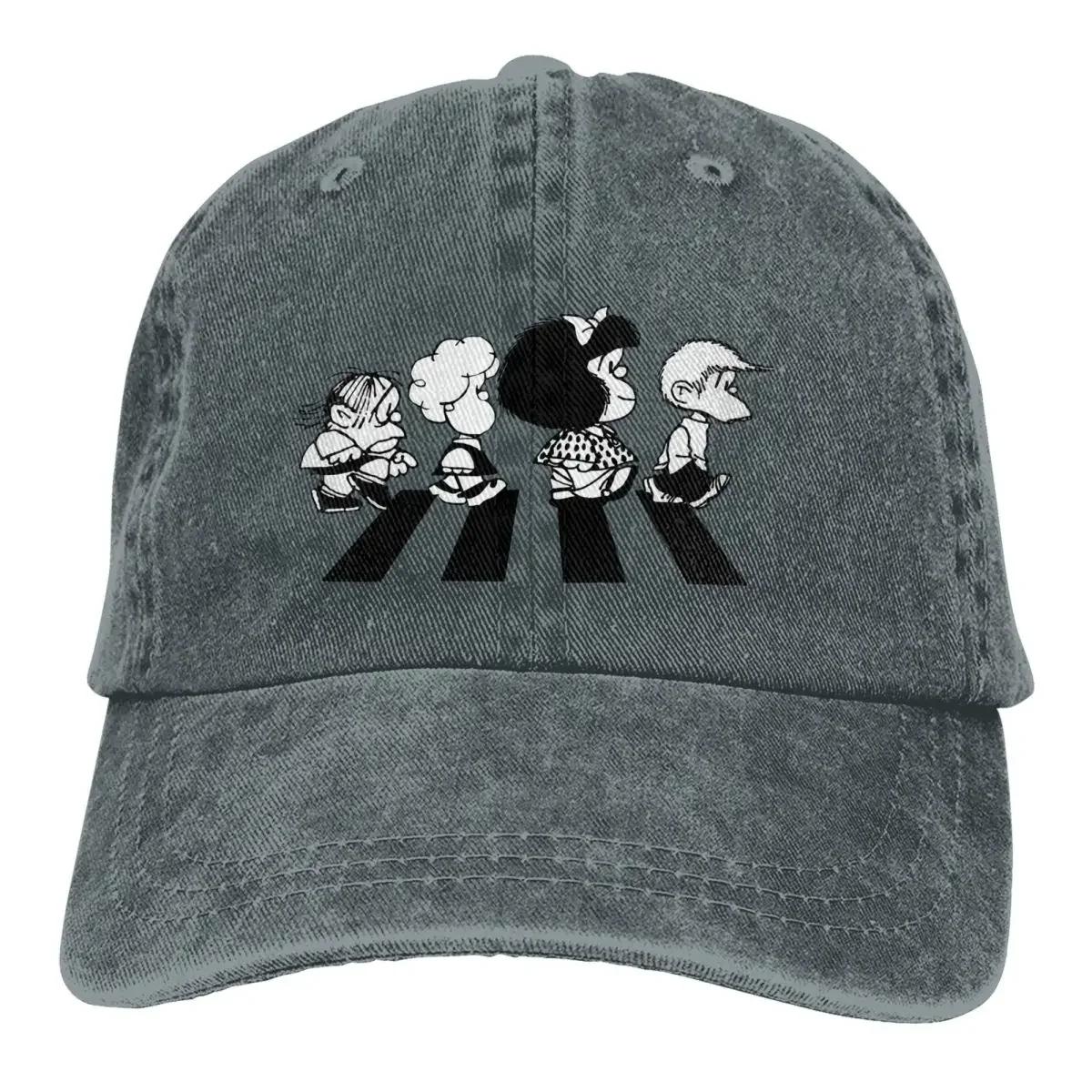 

Her Friends Baseball Caps Peaked Cap Mafalda Cartoon Sun Shade Hats for Men Adjustable& 8Y